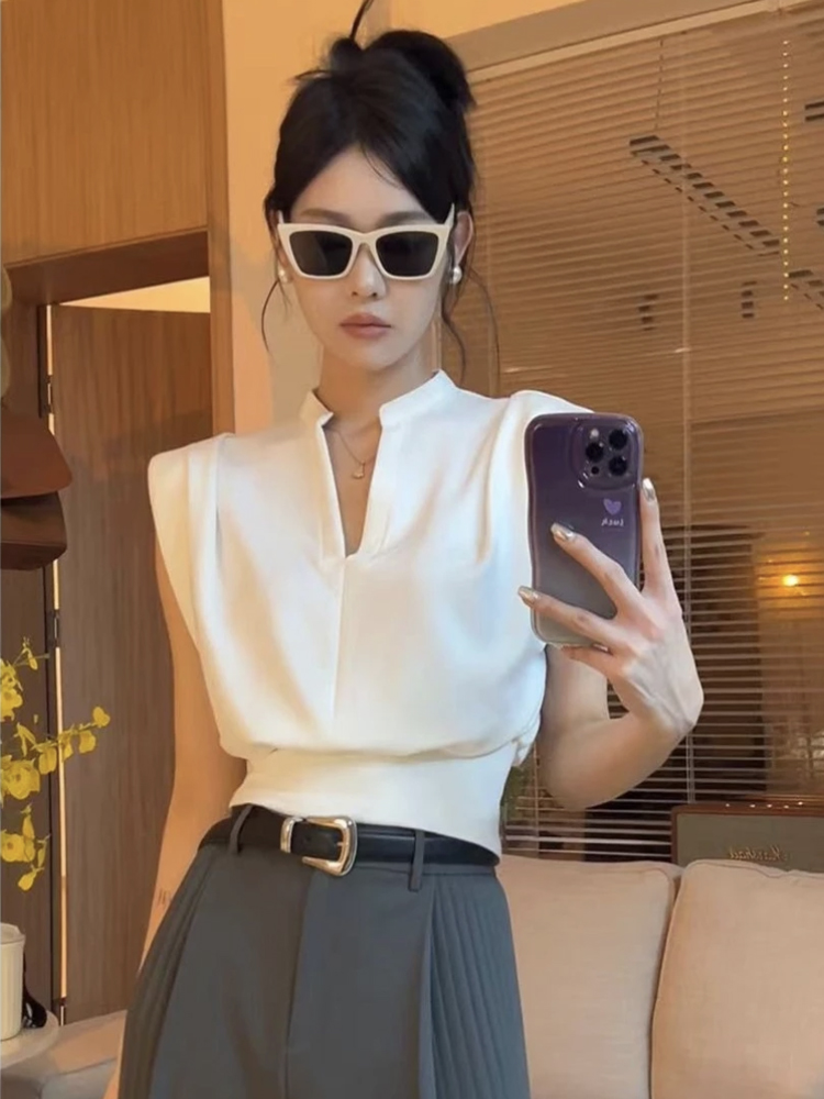Summer Clothing Brands - Camisa Retro de manga corta con