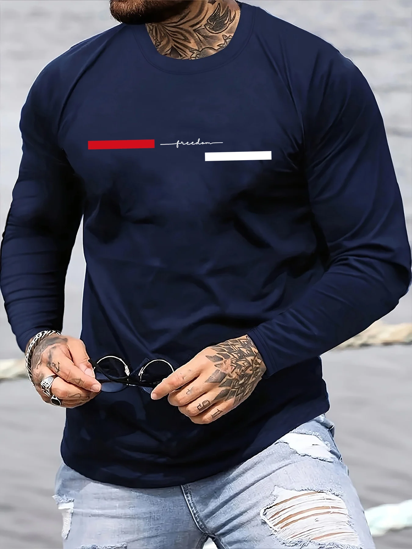 Summer Clothing Types - Camiseta de manga larga con cuello