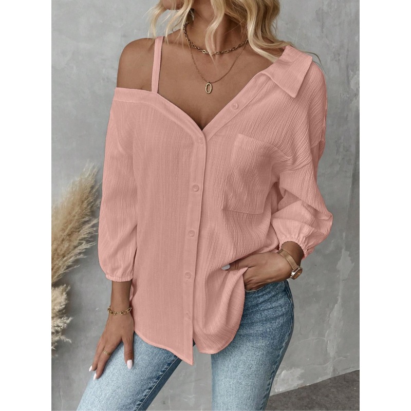 Off Shoulder Blouse - Blusas de talla grande 1XL-5XL para