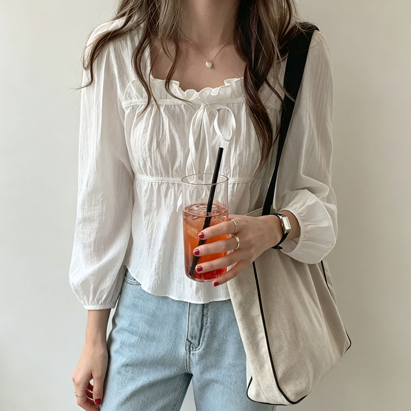 Blusa Elegante con Lazo y Cord - Tie Front Shirt reseña y precio