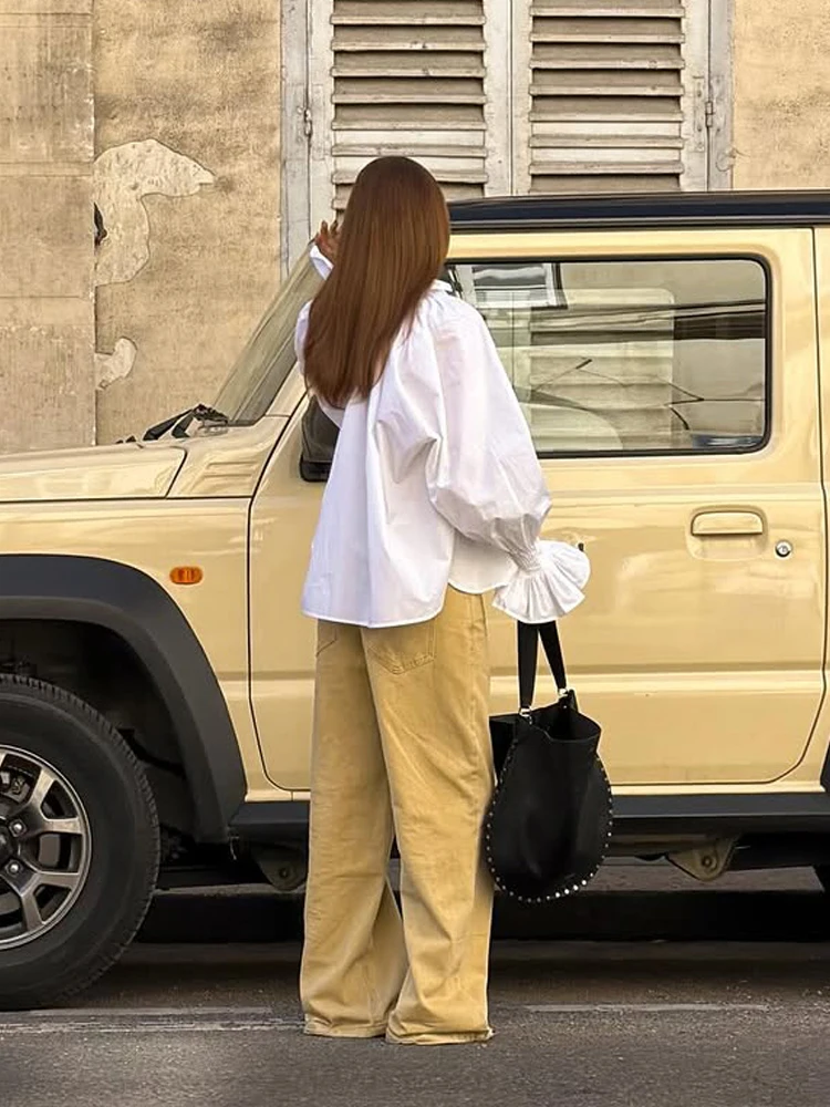 Blusa de mujer blanca con cuel - Tie Front Shirt reseña y precio