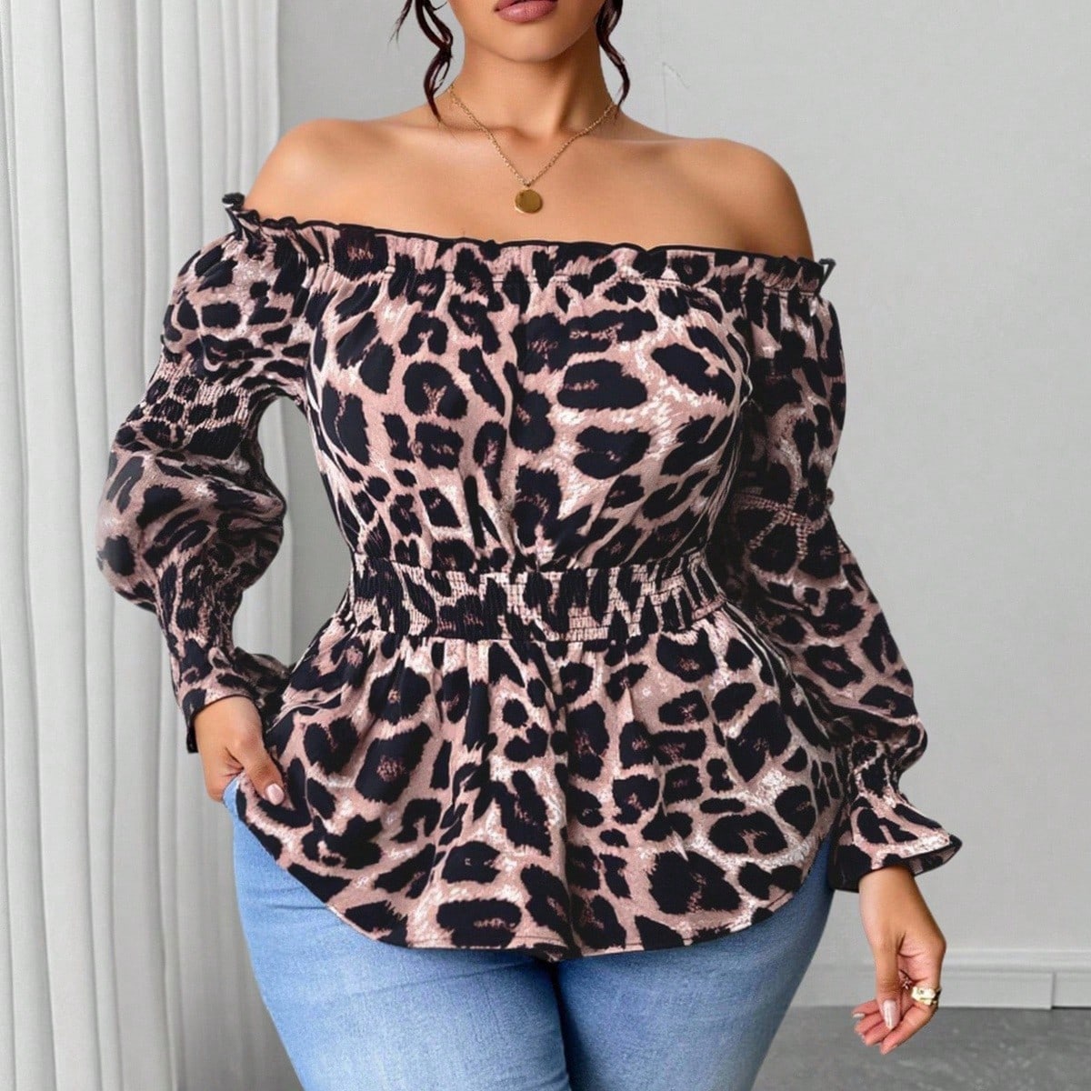 Blusa de Moda de Talla Grande  - Off Shoulder Blouse reseña y precio