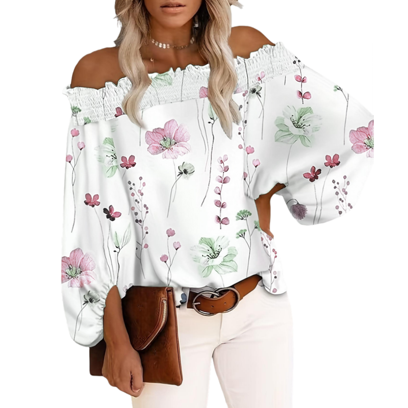 Blusa de Talla Grande para Muj - Off Shoulder Blouse reseña y precio
