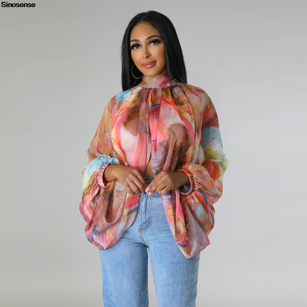 Blusas de gasa para mujer, cam - Tie Front Shirt reseña y precio