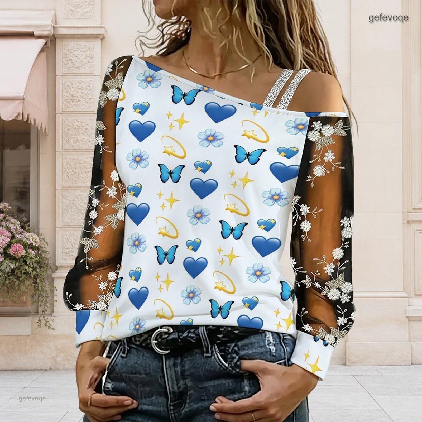 Blusa de Mujer con Hombros Des - Off Shoulder Blouse reseña y precio