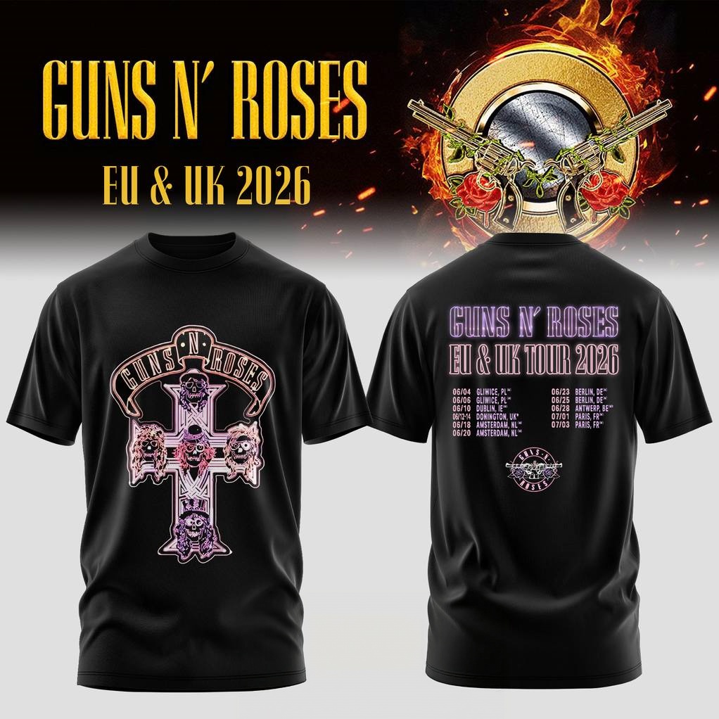 Camiseta Gráfica Guns N Roses  - Summer Clothing Uk reseña y precio