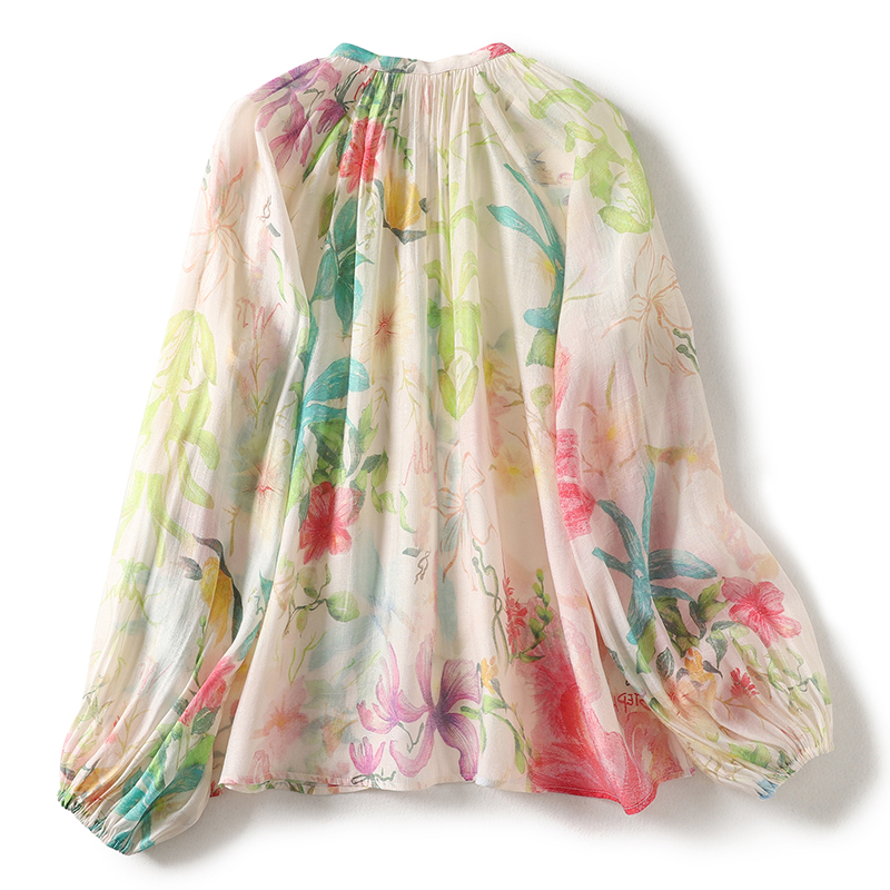Camisa fina estilo bohemio flo - Tie Front Shirt reseña y precio