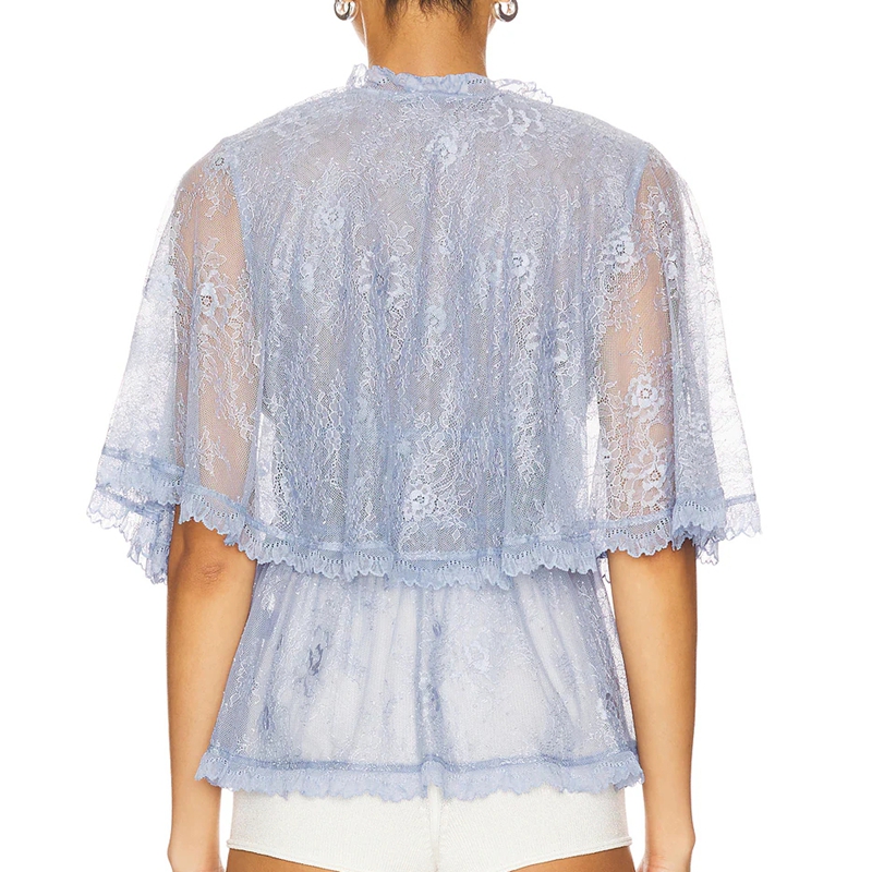 Blusa de malla Y2K elegante pa - Tie Front Shirt reseña y precio