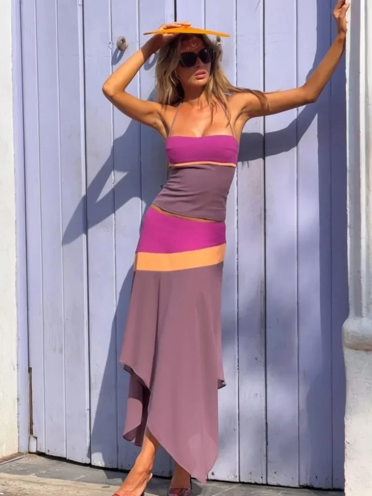 Vestido Midi sin Tirantes con  - Summer Clothing Vacation reseña y precio