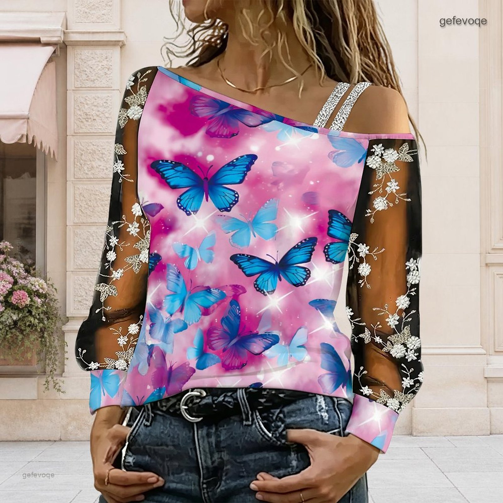 Blusa de Mujer con Hombros Des - Off Shoulder Blouse reseña y precio