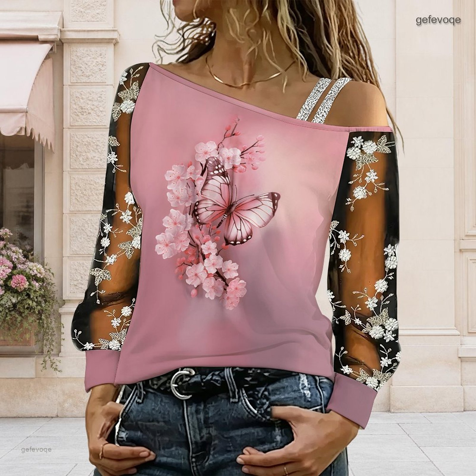 Blusa de Mujer con Hombros Des - Off Shoulder Blouse reseña y precio