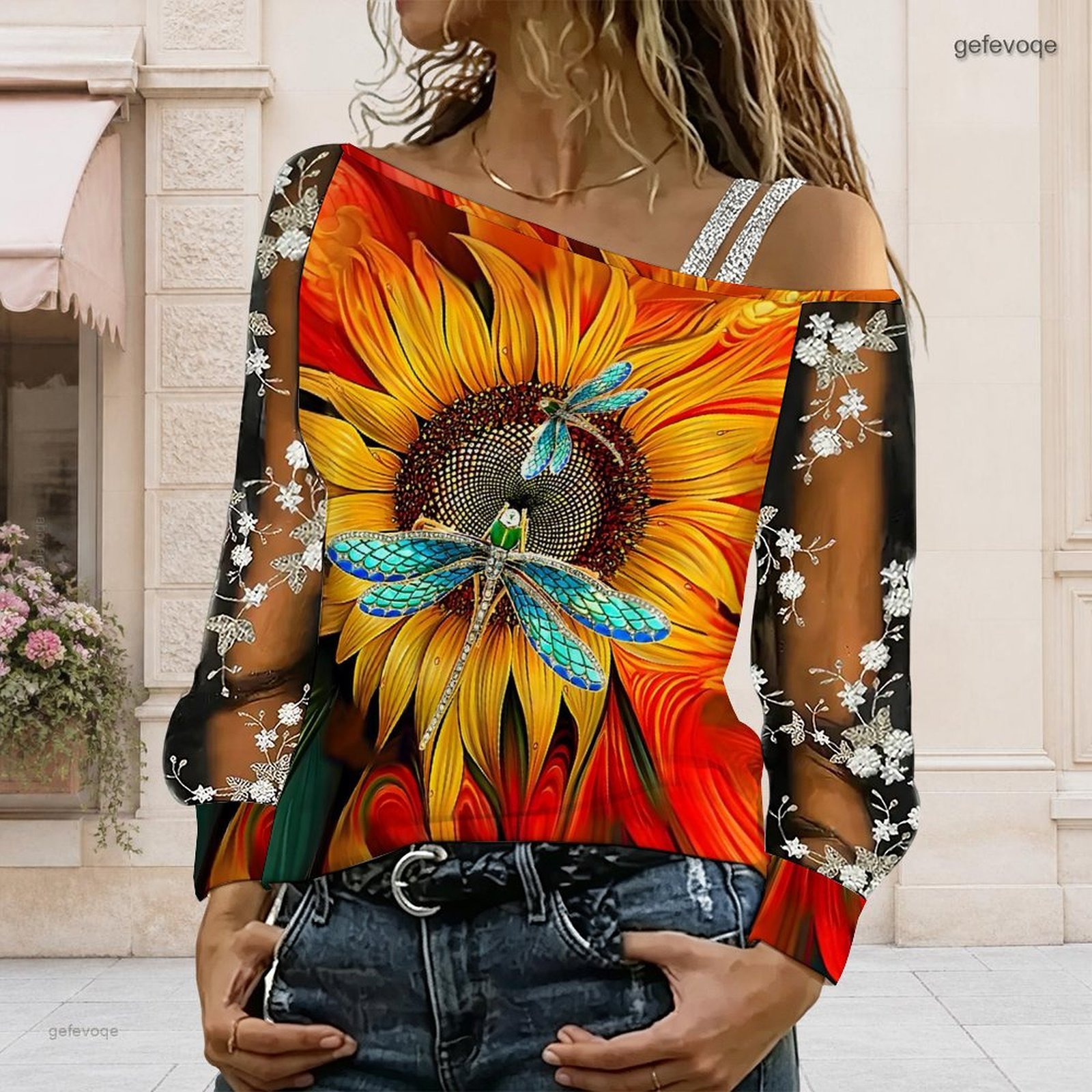 Blusa de Mujer con Hombros Des - Off Shoulder Blouse reseña y precio